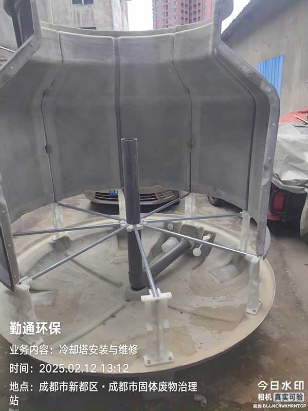 乐山60T玻璃钢冷却塔整塔发货